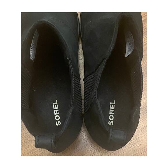Sorel Women’s Size 9 Black Wedge Chelsea Boots Waterproof NL3022-010 - Picture 5 of 8